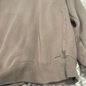 TNA Oversized Tan Bubble Fleece Sweatfleece
